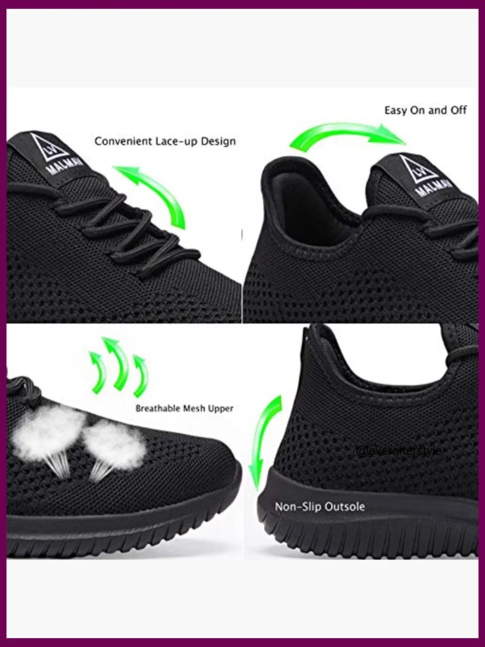 Men's Athletic Shoes Ultra Lightweight Breathable Mesh Lace-Up Walking Sneakers
